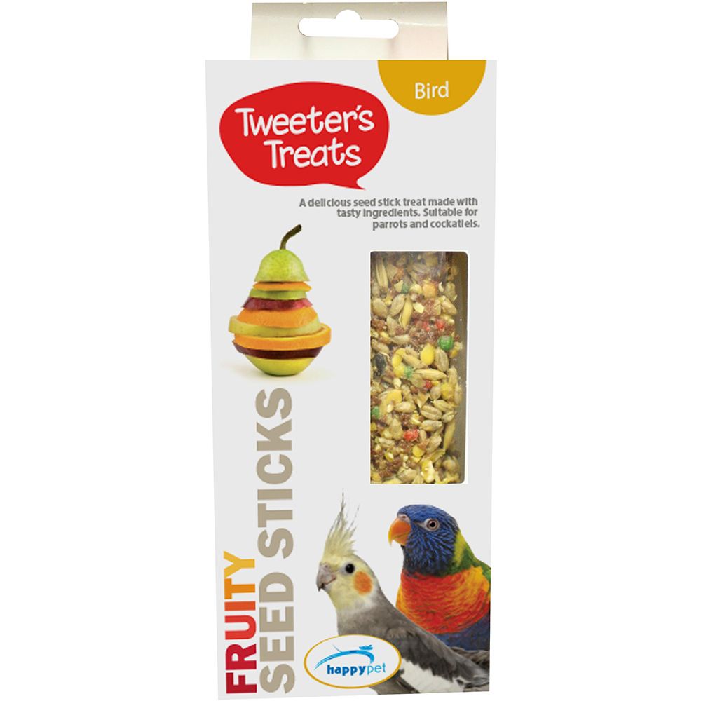 Tweeter's Treats Seed Sticks for Parrots - Fruity