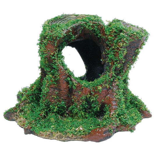 AquaSpectra Tree Stump with Moss