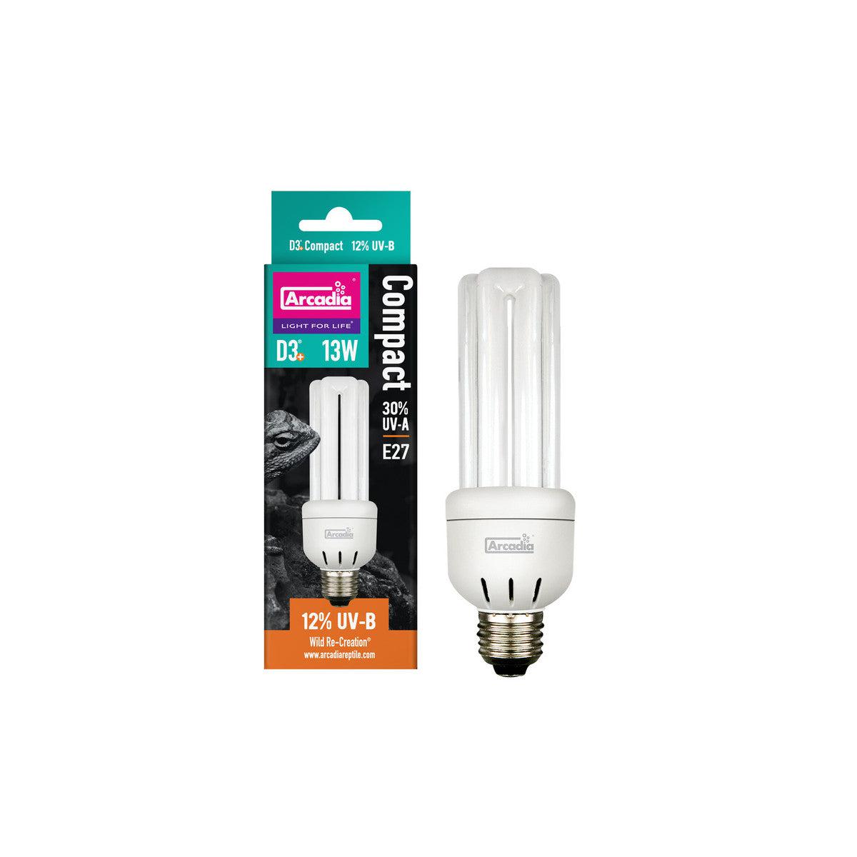 Arcadia D3+ 12% UVB Compact Bulb